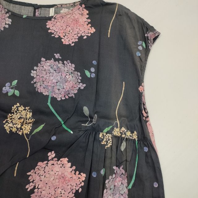 chambre de charme きたがわじゅりコラボ あじさい柄のワンピース