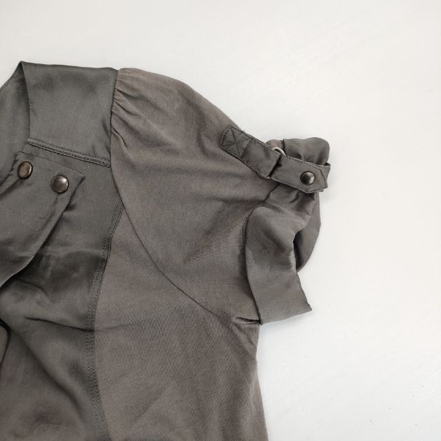 COMPTOIR DES COTONNIERS 半袖 コットン シルク 切り替え ワンピース