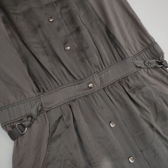 COMPTOIR DES COTONNIERS 半袖 コットン シルク 切り替え ワンピース