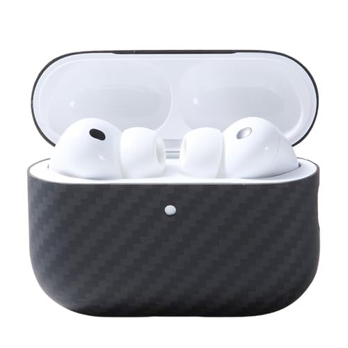 Deff ディーフ AirPods Pro 3 専用 ケース 高級 アラミド繊維 鋼鉄の5倍強 耐衝撃性 特殊素材 マットブラックJu