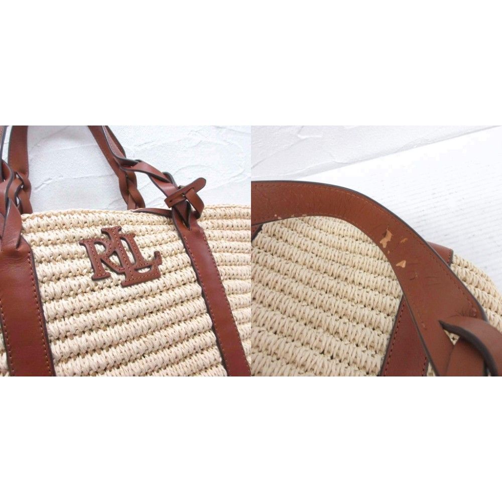 ローレンラルフローレン LAUREN RALPH LAUREN カゴバッグ ストロー