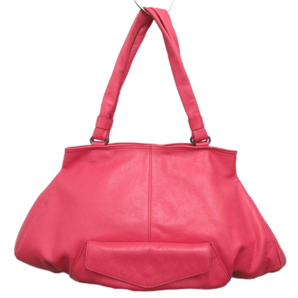 マックスマーラ MAX MARA ハンドバッグ トートバッグ フラップ レザー 皮革 ピンク ■IBO100
