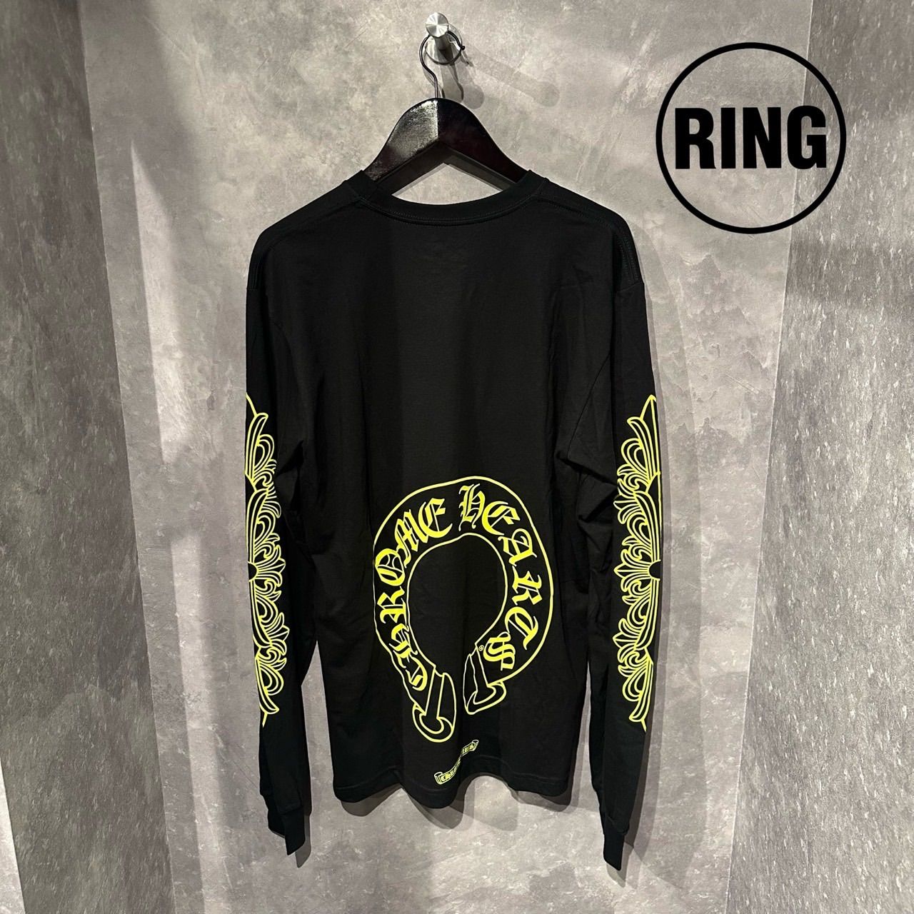 Chrome Hearts YELLOW Horseshoe L/S Tee