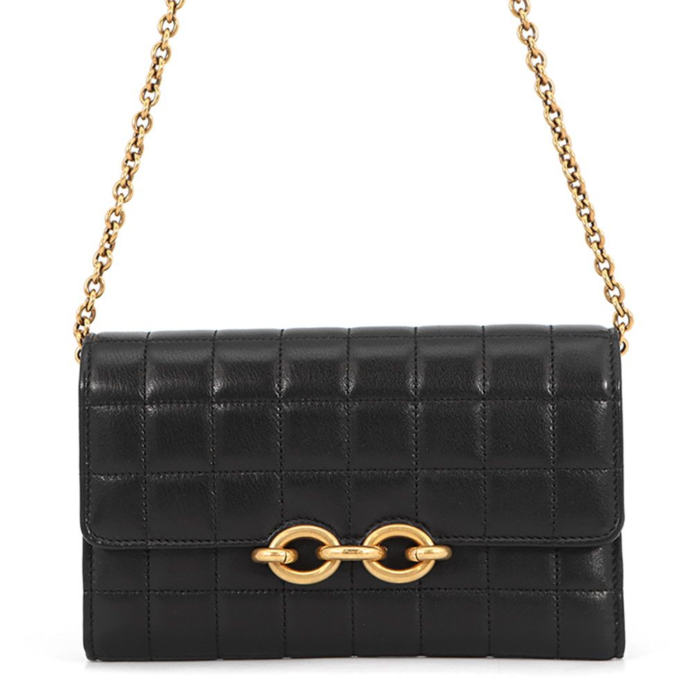 サンローランパリ チェーンウォレット LE MAILLON WALLET ラムスキン 738109 SAINT LAURENT PARIS 財布 黒