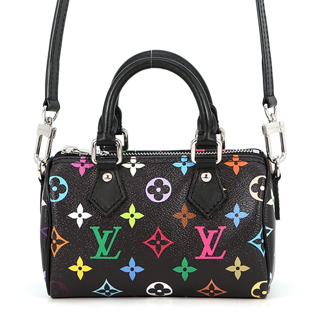 ルイヴィトン ハンドバッグ モノグラム・マルチカラー LV X TM ナノ・スピーディ M13406 ヴィトン 2way 村上隆 黒 ブラック