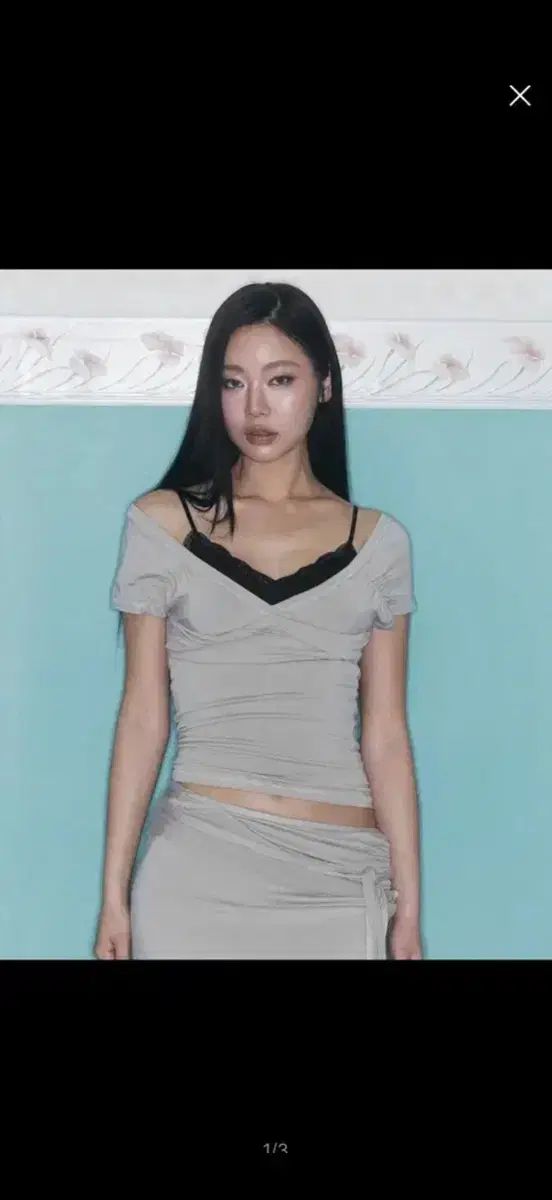 プリーズノーフォロー Marin Strap Shirring Short Sleeve