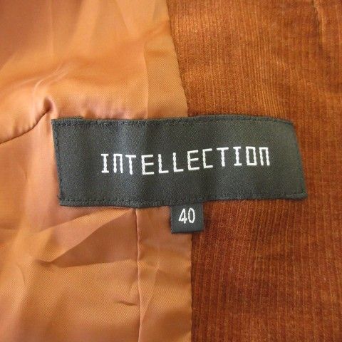 インテレクション INTELLECTION コーデュロイジャケット 上着 40 茶 