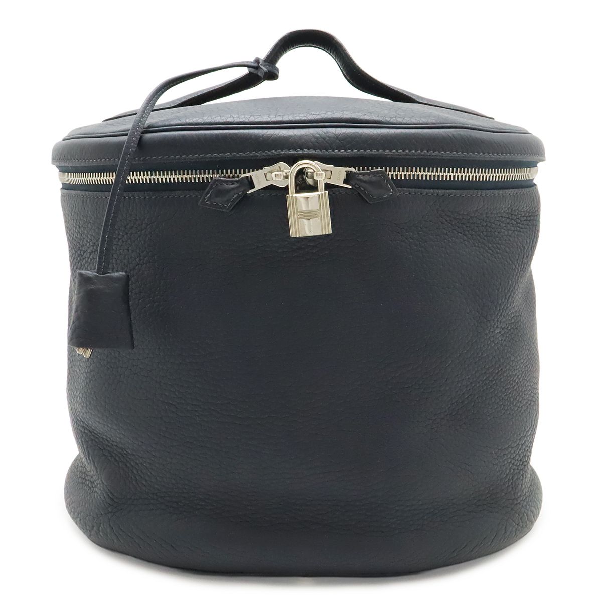HERMES エルメス インターシティ バニティ ハンドバッグ トリヨンクレマンス レザー ブラック 黒 シルバー金具 □E刻印