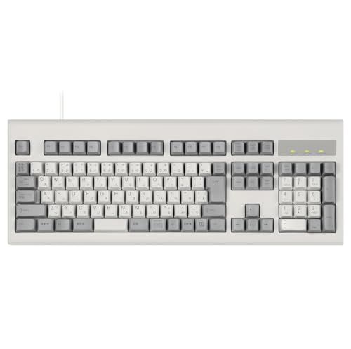 Perixx(ペリックス) PERIBOARD-106MJP キーボード 有線 パフォーマンス USB フルキー テンキー付き 最大1000万回のキーストローク ヴィンテージカラー【正規保証品】JIS配列準拠 (日本語・ベージュ)ｍａ