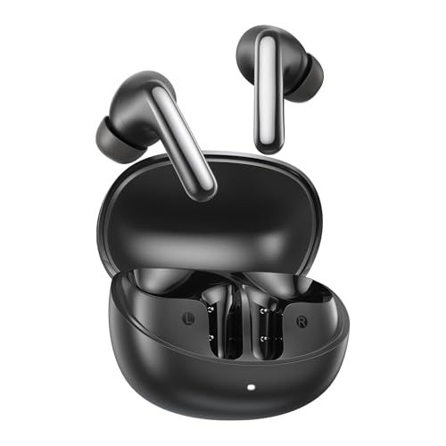 QCY MeloBuds N60 ワイヤレスイヤホン 56dB ノイズキャンセリング デュアルド ドライバー LDAC対応イヤフォン Bluetooth6.0 外音取り込みモード 装着検出機能 マルチポイント接続 クリアな通話 最大45時間再 54adae93