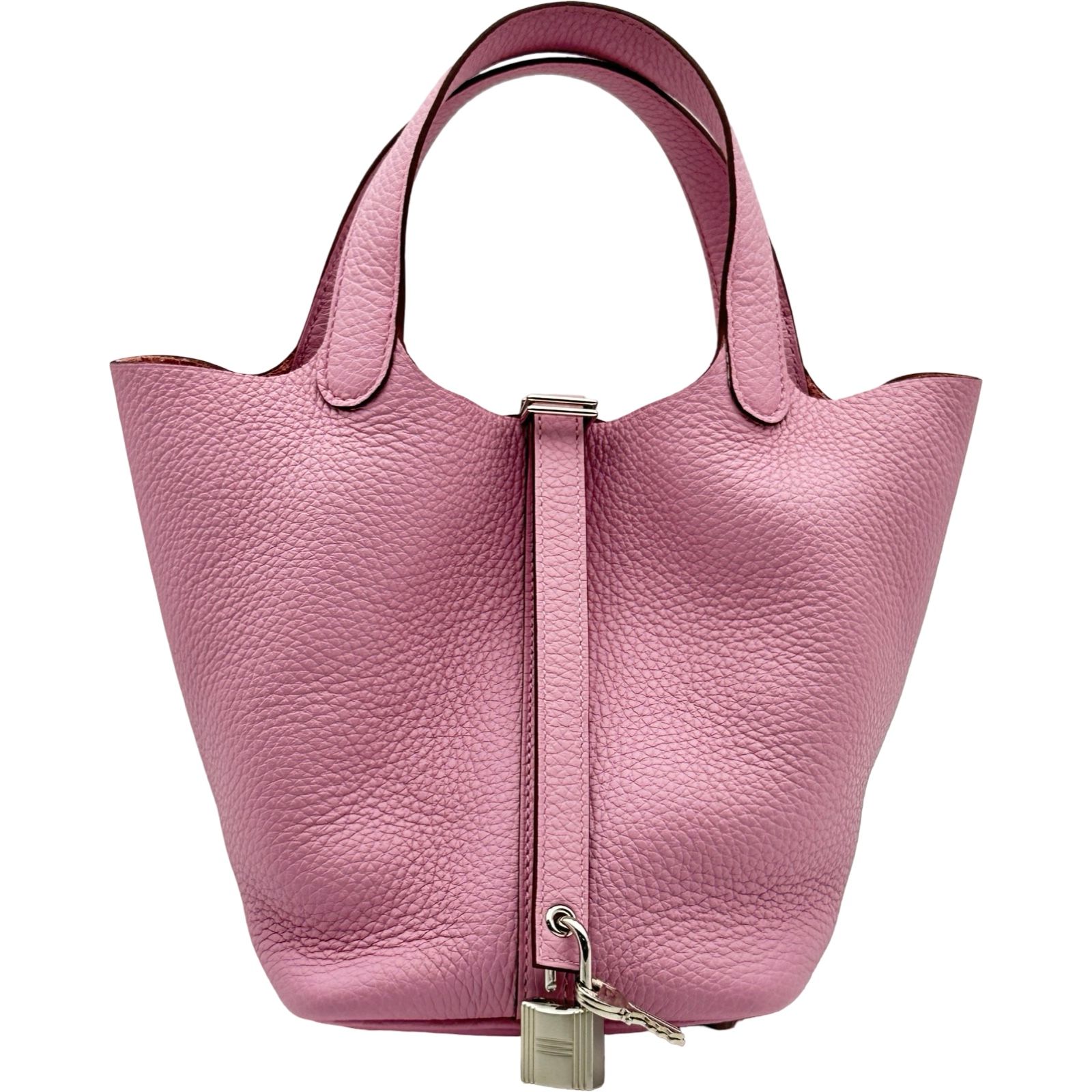 エルメス HERMES ピコタンロックPM Z刻印 モーヴシルベストル シルバー金具 トリヨンクレマンス レディース ハンドバッグ