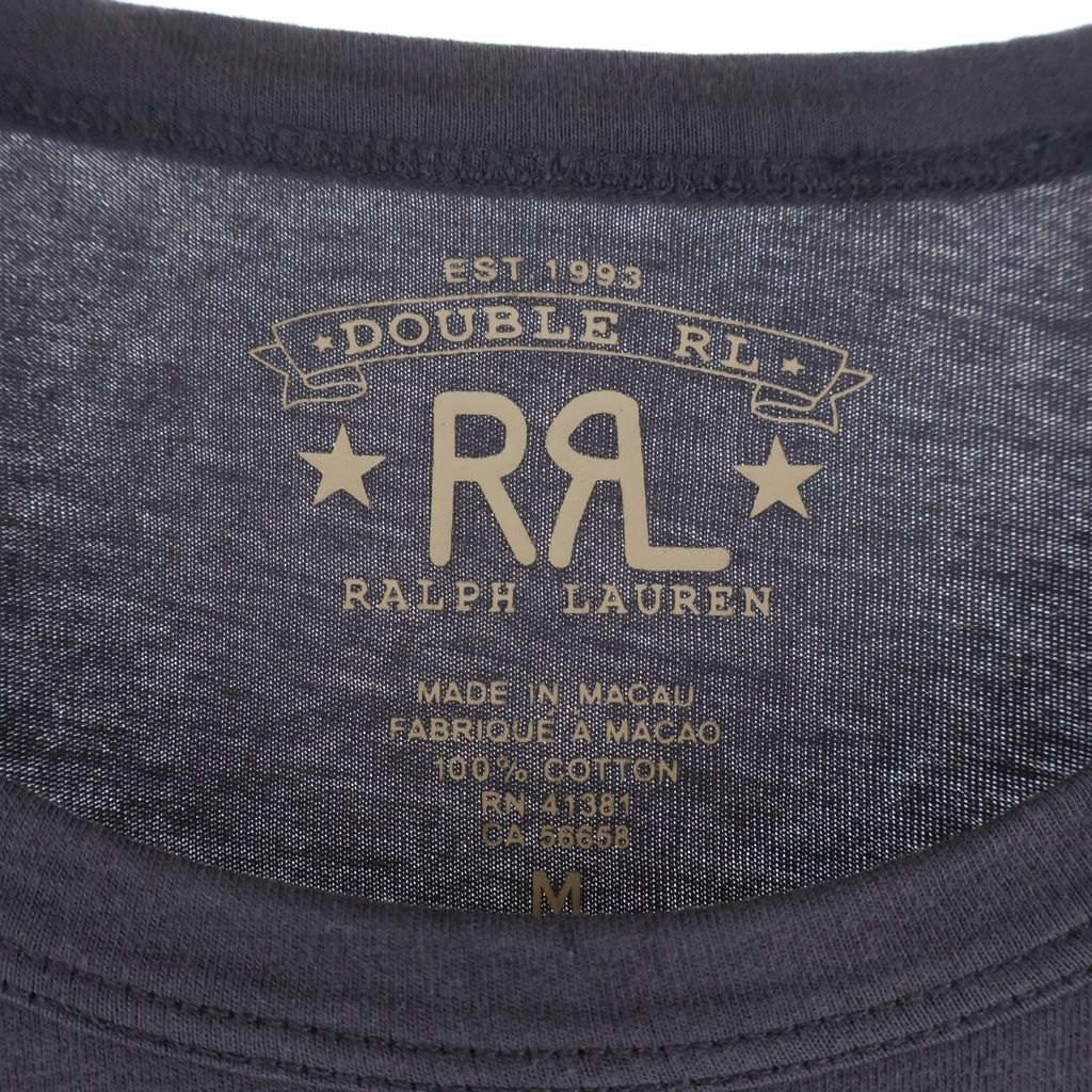 RRL (ダブルアールエル) Ranch Logo Tee Charcoal 半袖Tシャツ グレー