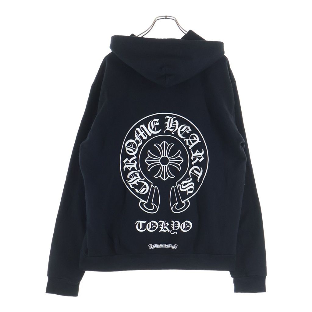 CHROME HEARTS (クロムハーツ) SWTSHRT HD PLVR LTD TOKYO 東京限定 プルオーバースウェットパーカー フーディー ブラック