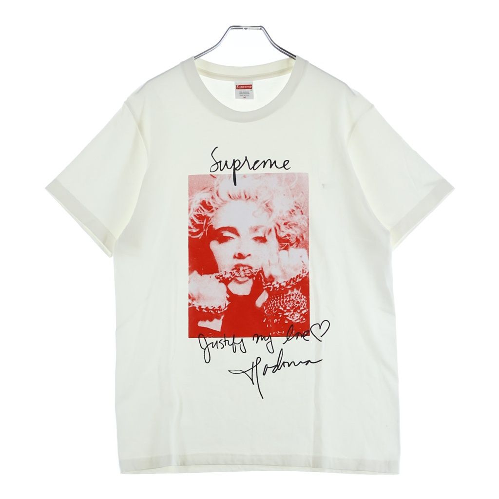 SUPREME (シュプリーム) 18AW Madonna Tee マドンナ プリント クルーネック 半袖Tシャツ カットソー ホワイト