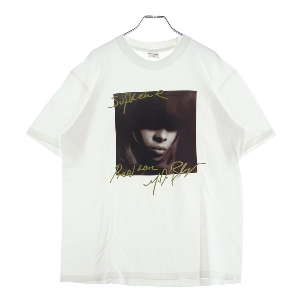 SUPREME (シュプリーム) 19AW Mary J. Blige Tee メアリー・J・ブライジ フォトプリント クルーネック 半袖Tシャツ カットソー ホワイト