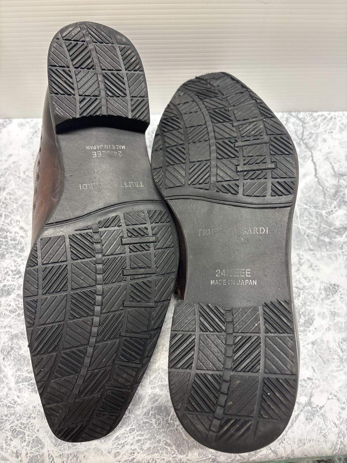 送料無料【日本製】TRUSSARDI トラサルディ ビジネスシューズ 24.5cm
