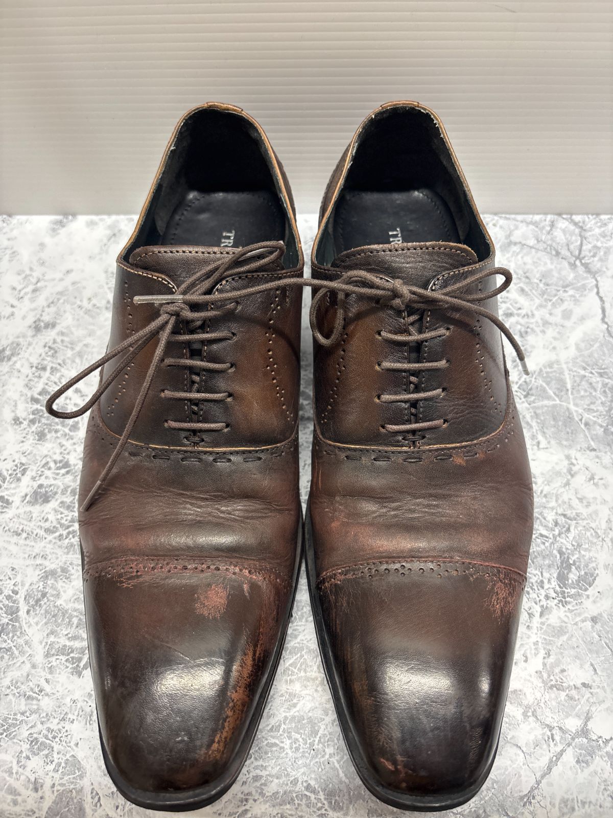 送料無料【日本製】TRUSSARDI トラサルディ ビジネスシューズ 24.5cm