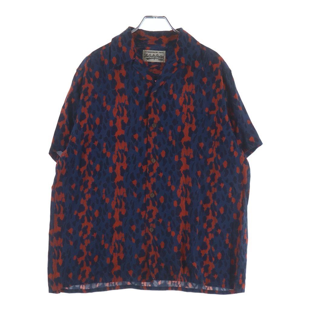 WACKO MARIA (ワコマリア) 21SS Leopard Hawaiian Shirt レオパード ハワイアン半袖シャツ ブルー/レッド