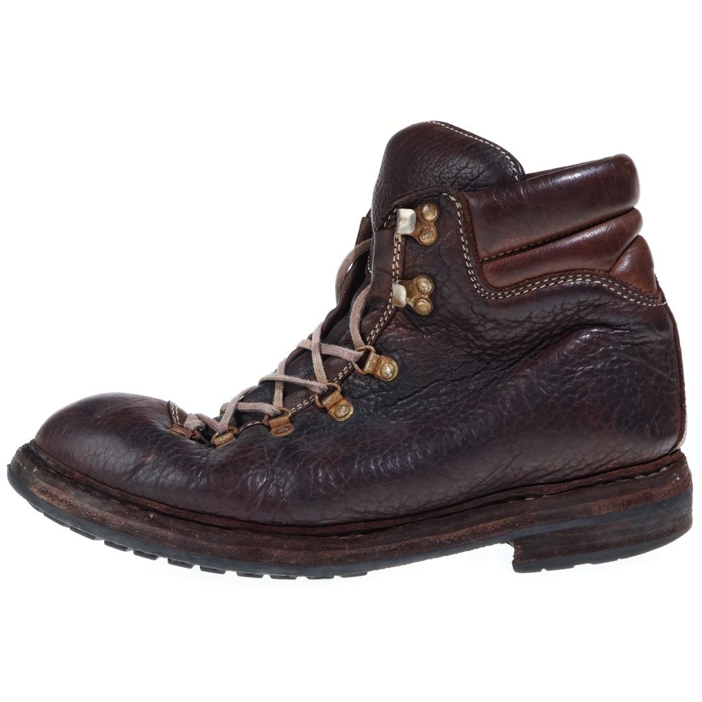 GUIDI (グイディ) Hiking Boots 795Z レースアップ レザー ハイキングブーツ ブラウン