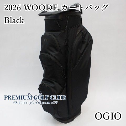 新品 OGIO オジオ 2026 WOODE カートバッグ ブラック 15分割口 キャディバッグ 2026年 日本未発売USモデル！ [9732]