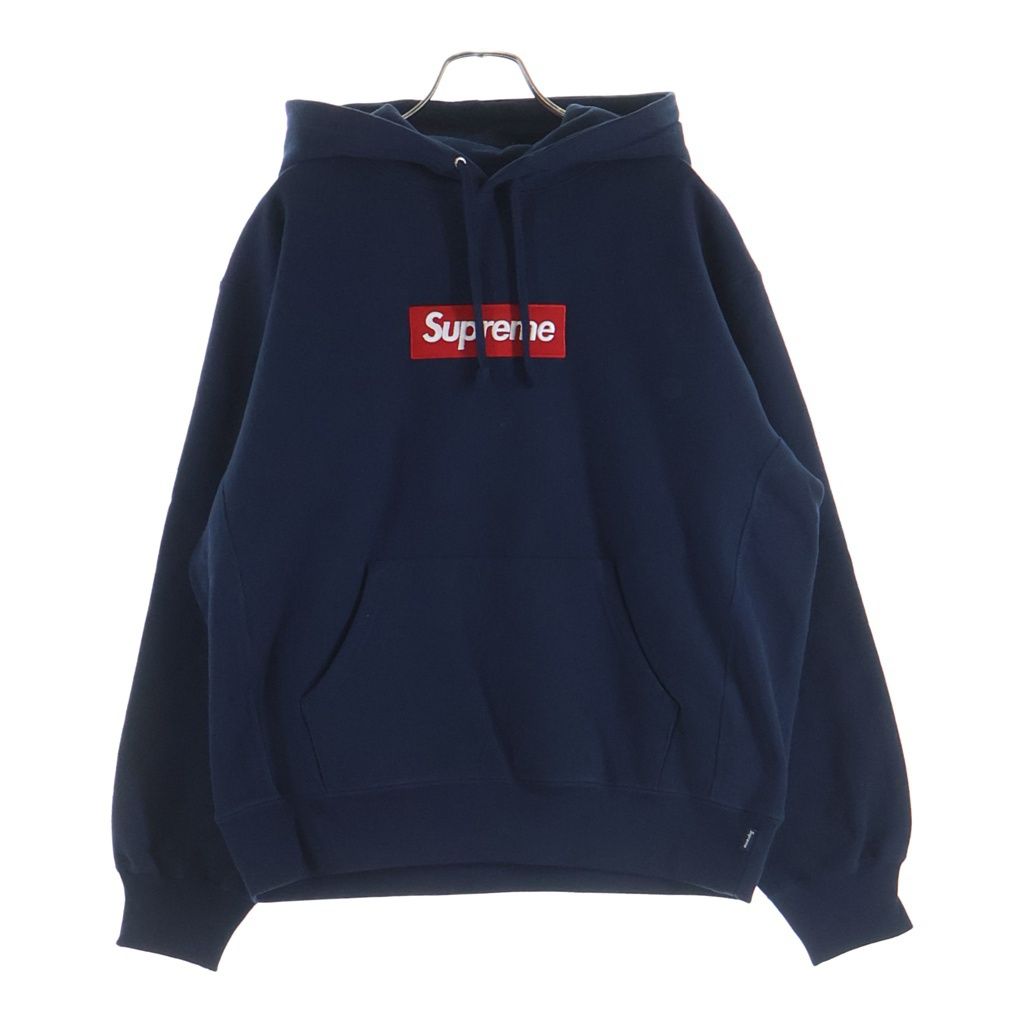 SUPREME (シュプリーム) 24AW Box Logo Hooded Sweat Shirt ボックスロゴ プルオーバースウェットパーカー ブルー