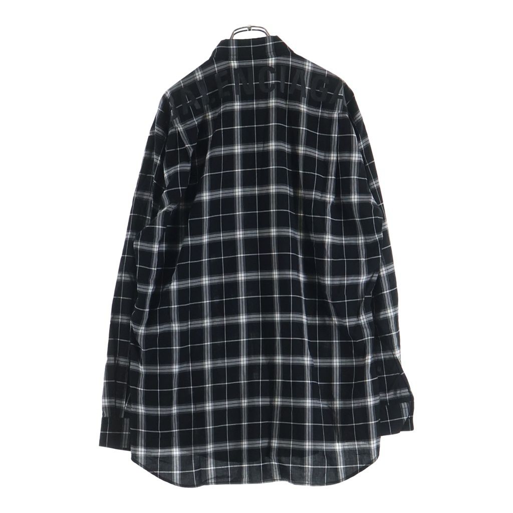 BALENCIAGA (バレンシアガ) Back Logo Check L/S Shirt バックロゴ