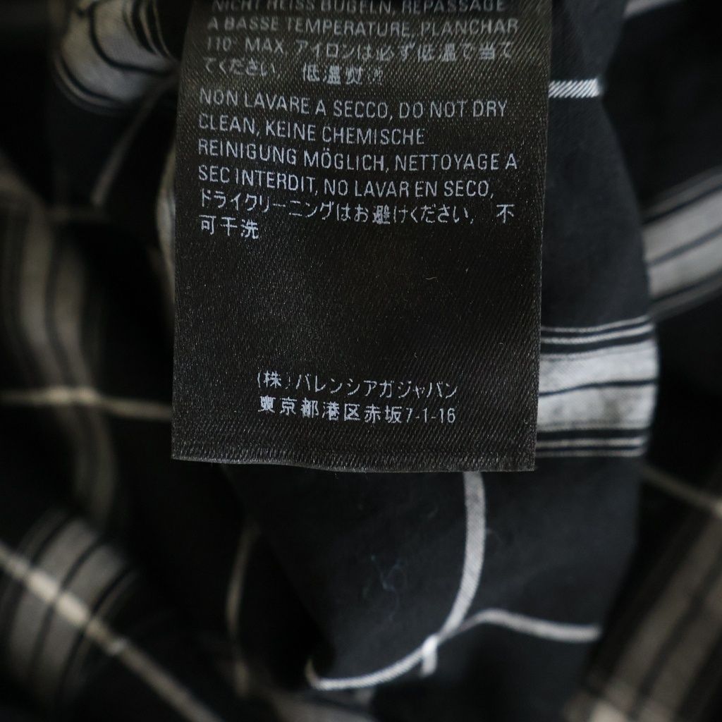 BALENCIAGA (バレンシアガ) Back Logo Check L/S Shirt バックロゴ