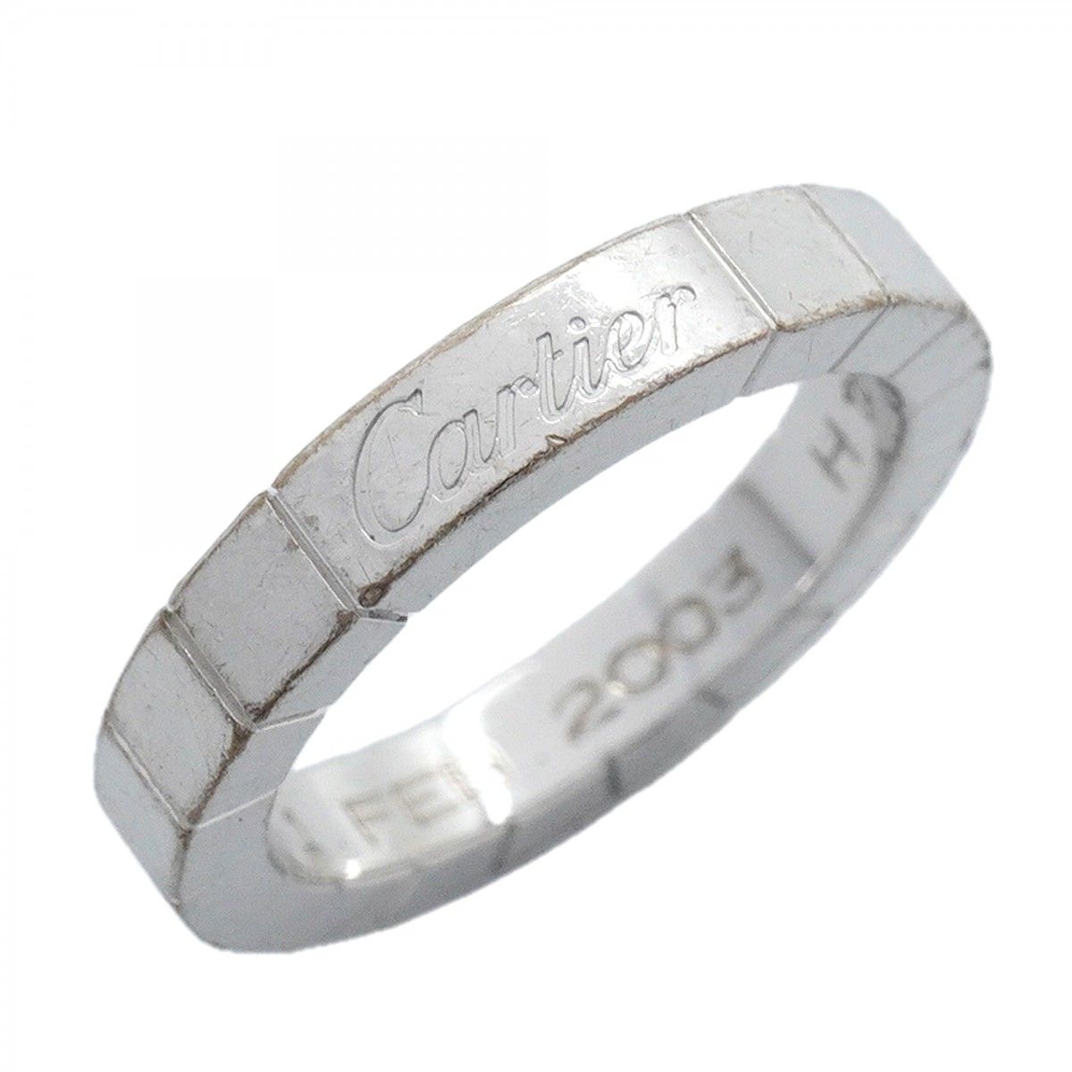 【6jfb0517】カルティエ リング ラニエール K18WG ホワイトゴールド ＃47【中古】レディース
