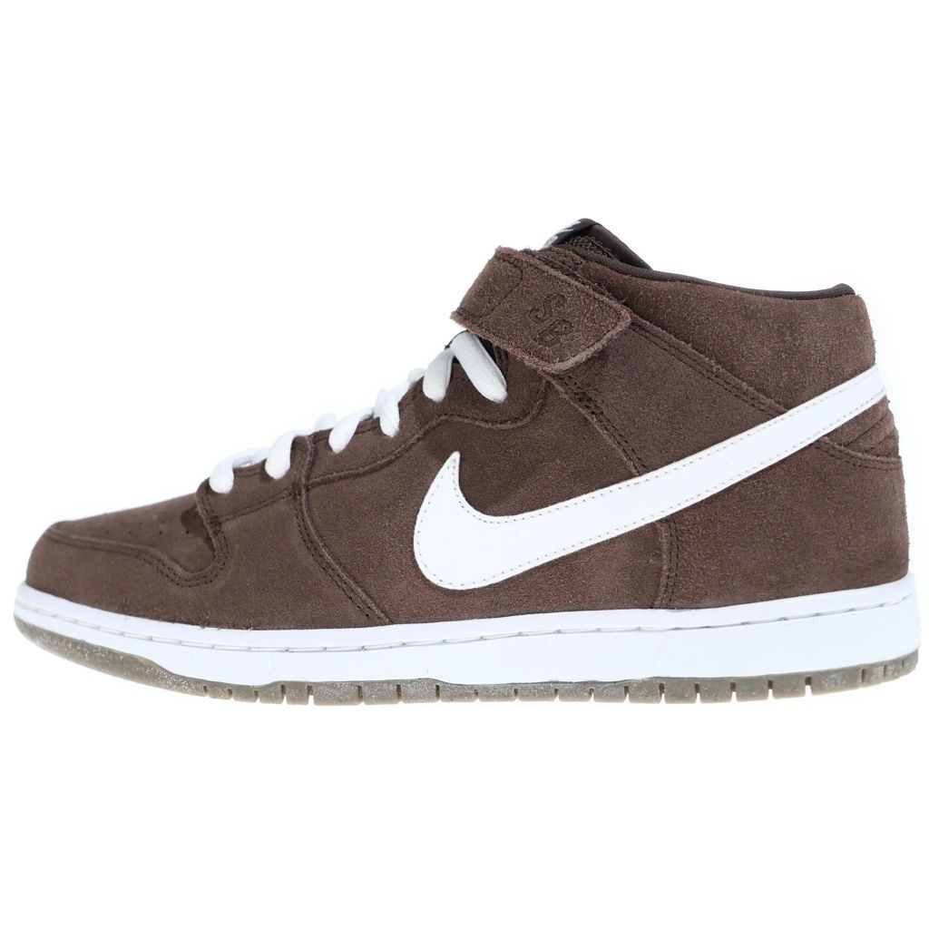 NIKE SB (ナイキエスビー) 【観賞用2012年製】 DUNK MIDBAROQUE BROWN WHITE GUM 314383-219 ダンク ハイカットスニーカー ブラウン US10.5/28.5cm