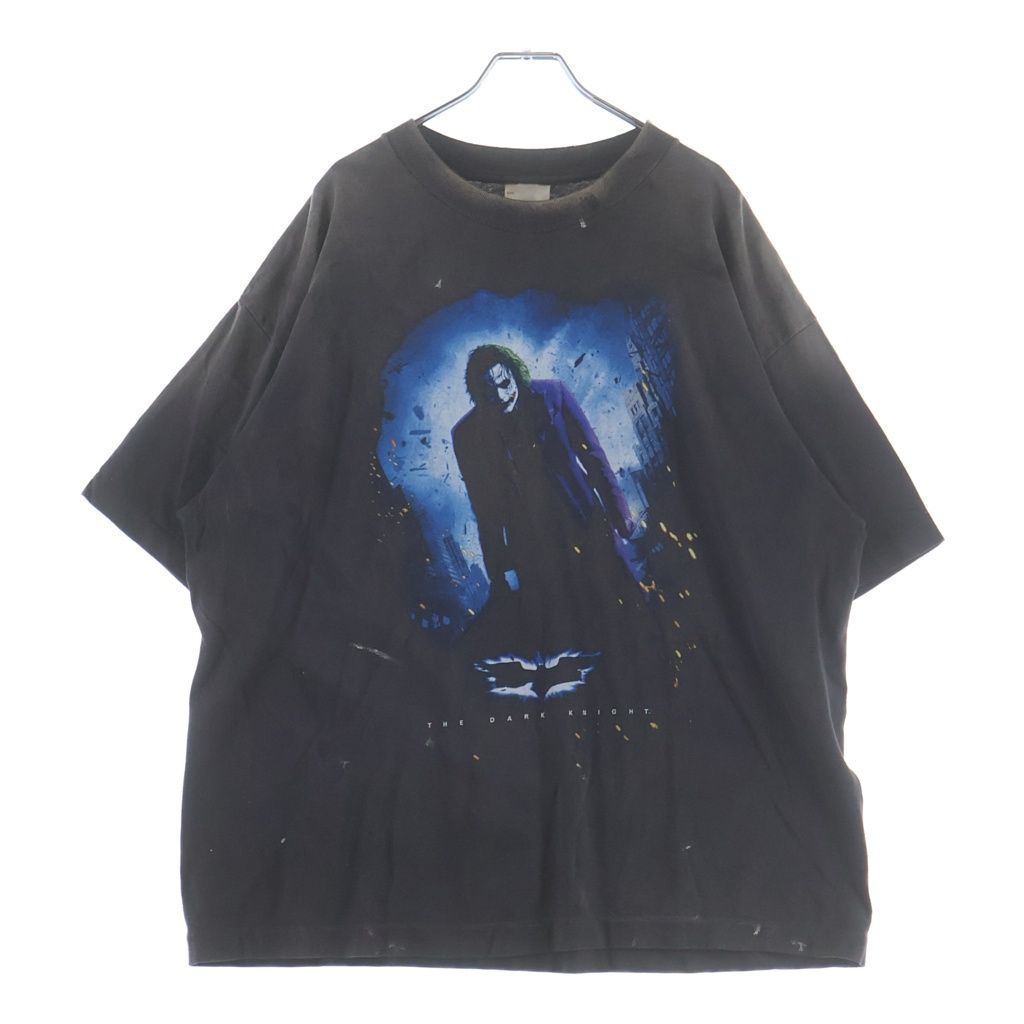 SAINT MICHAEL (セントマイケル) 25SS BTM_SS TEE DARKNIGHT SM-HR8-0000-C54 ダークナイト グラフィックプリント半袖Tシャツ カットソー ブラック