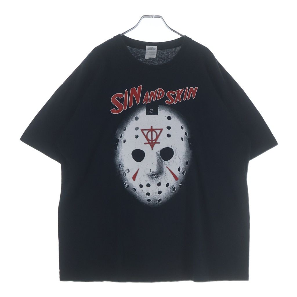 VINTAGE (ヴィンテージ) 00S FRYDAY 13 SIN AND SKIN TEE 13日の金曜日 ジェイソン 半袖カットソーTシャツ ブラック