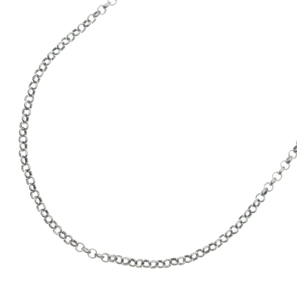 CHROME HEARTS (クロムハーツ) NECKCHAIN R18 ロールチェーンネックレス 18inch シルバー BCA083