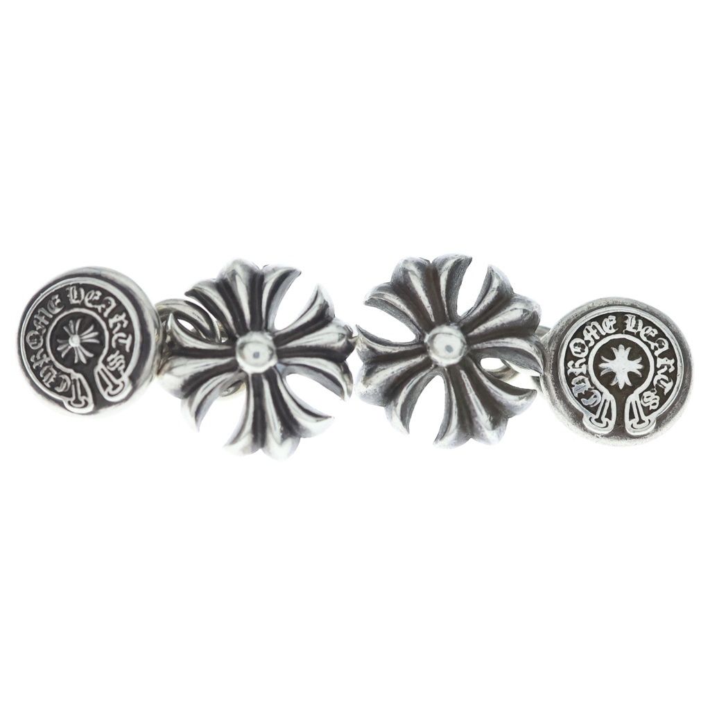 CHROME HEARTS (クロムハーツ) CHプラス カフスボタン カフリンクス シルバー