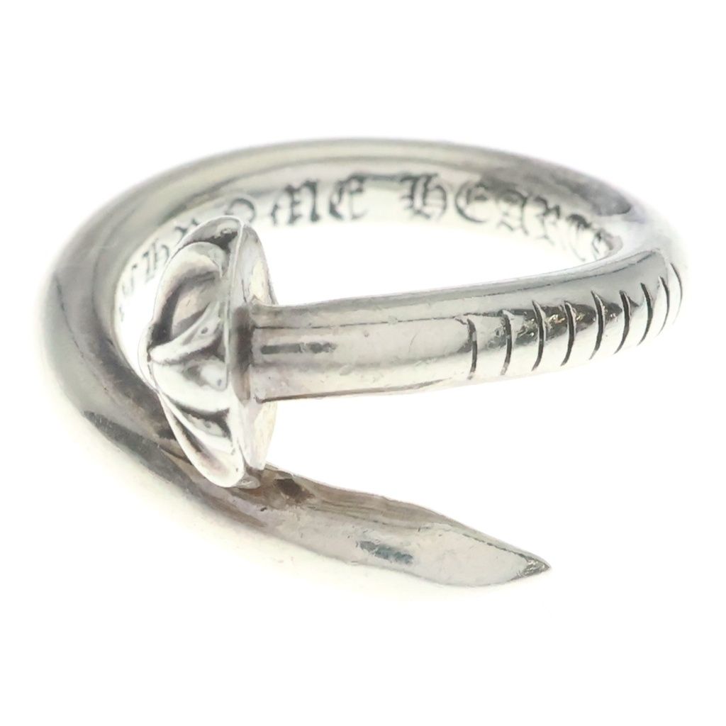 CHROME HEARTS (クロムハーツ) NAIL CRSBALL ネイル クロスボール リング シルバー BCA349