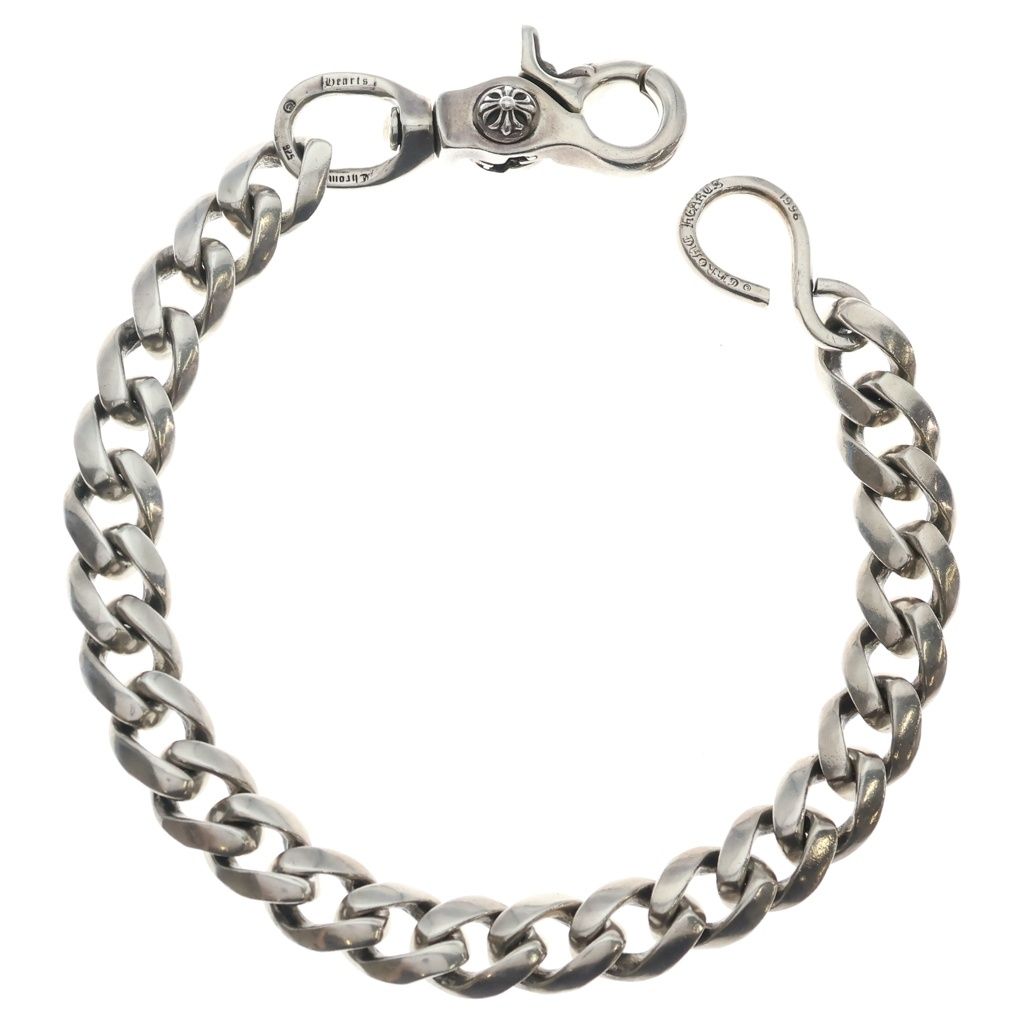 CHROME HEARTS (クロムハーツ) CLASSIC SHORT-S/ 1クリップショートクラシック ウォレットチェーン シルバー BCA067