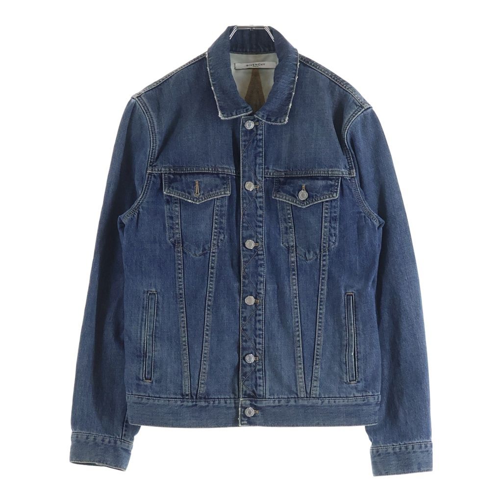 GIVENCHY (ジバンシィ) 18SS バックスターデザイン ボタンアップ デニムジャケット インディゴ BM000S500Q