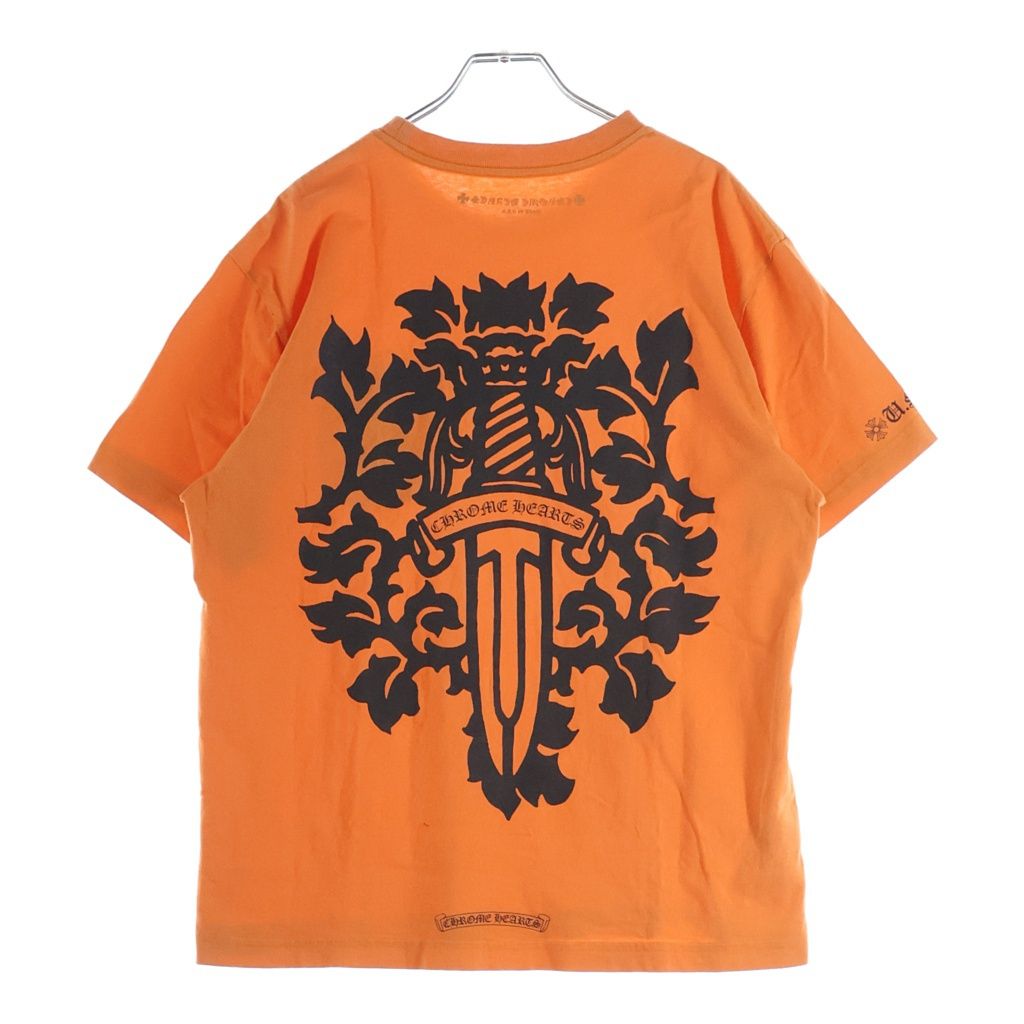 CHROME HEARTS (クロムハーツ) VINE DAGGER S/S TEE ヴァインダガー 半袖Tシャツ カットソー オレンジ