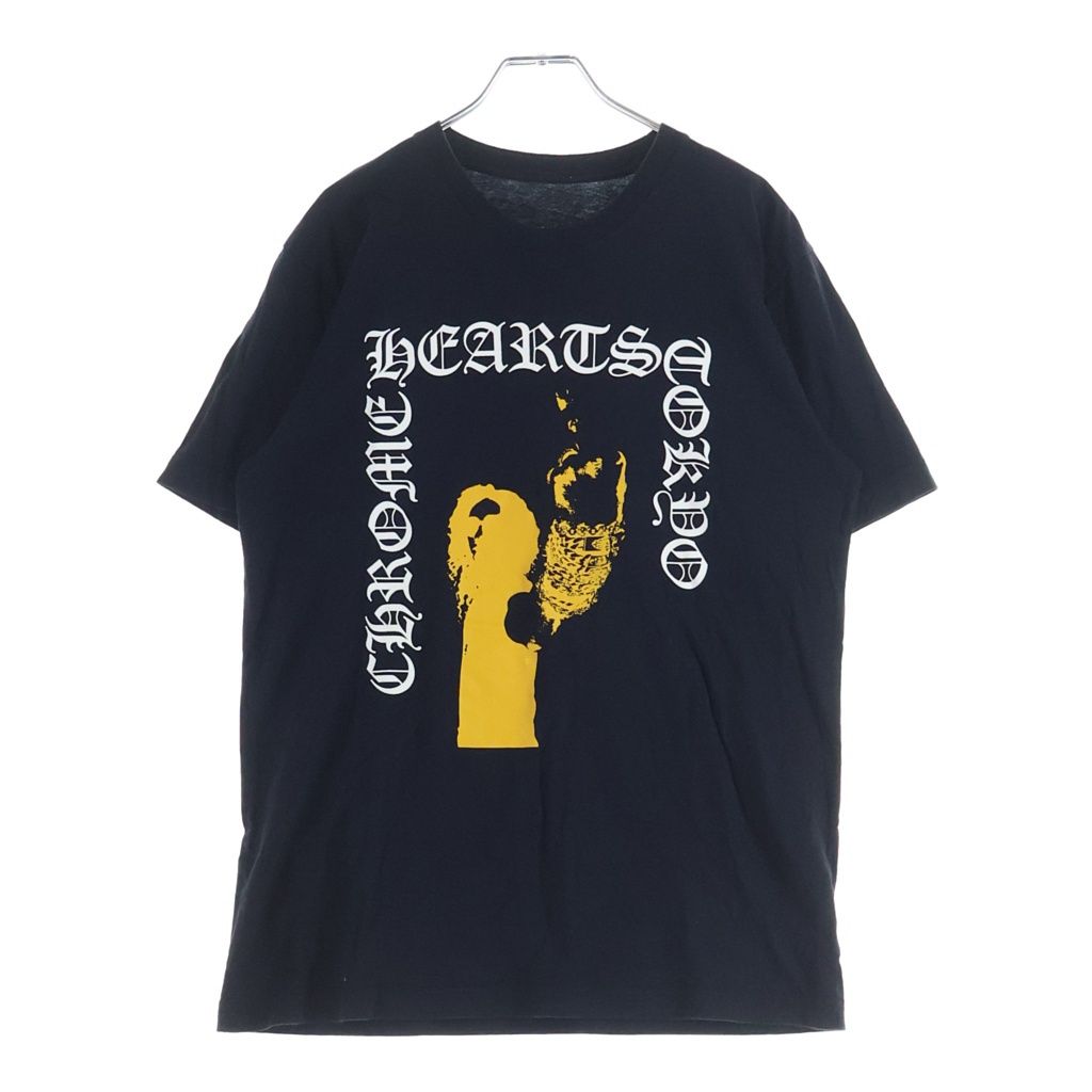 CHROME HEARTS (クロムハーツ) リチャードスタークプリント 東京限定 半袖Tシャツカットソー ブラック