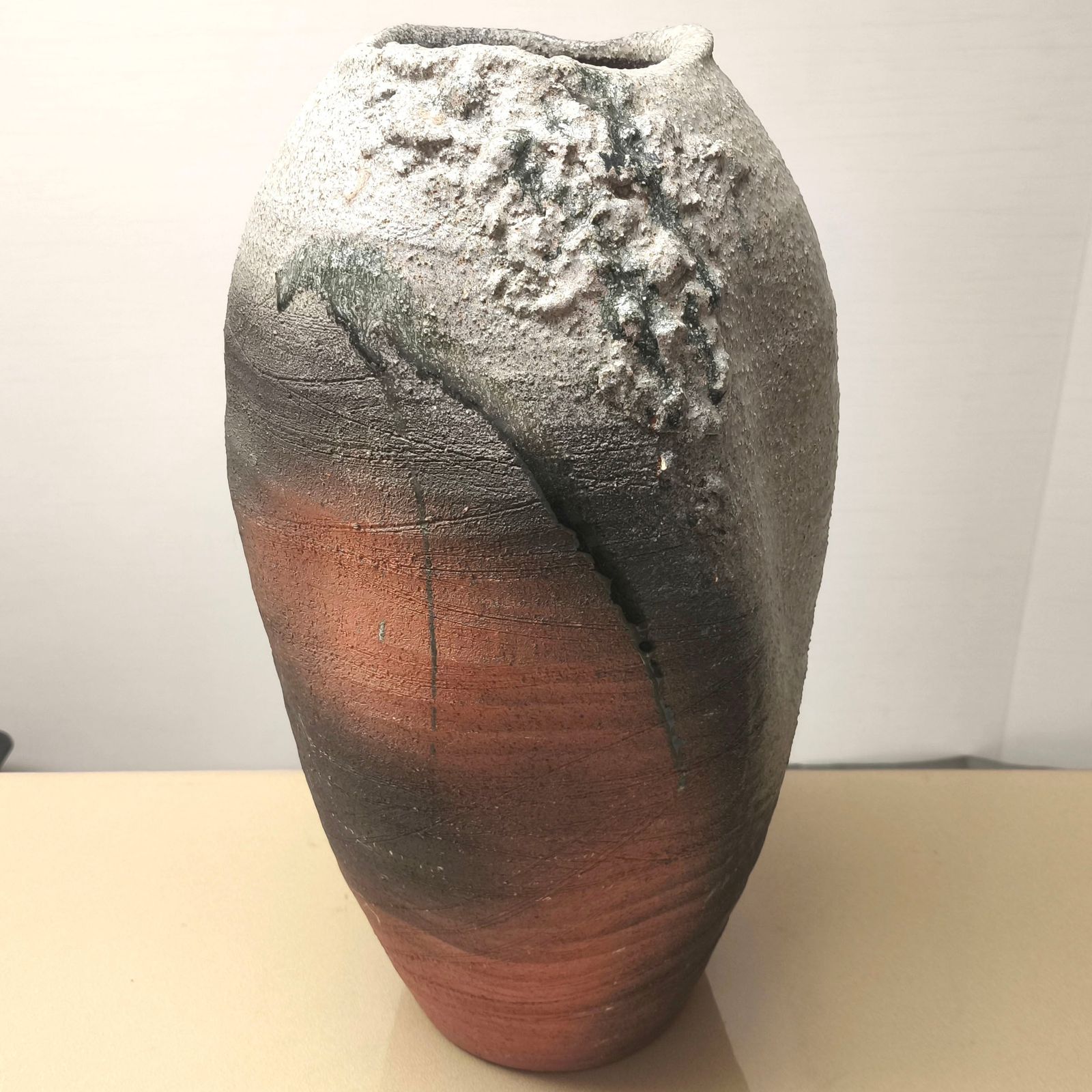 信楽焼・大花入・花器・大型・壺・高さ約50㎝・No.260612-01・梱包サイズ140