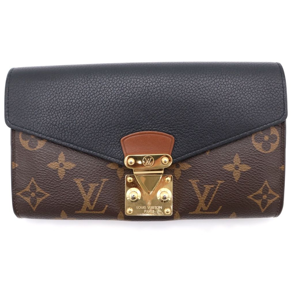 LOUIS VUITTON (ルイヴィトン) モノグラム ポルトフォイユ パラス ロングウォレット 長財布 ブラウン/ブラック M58415