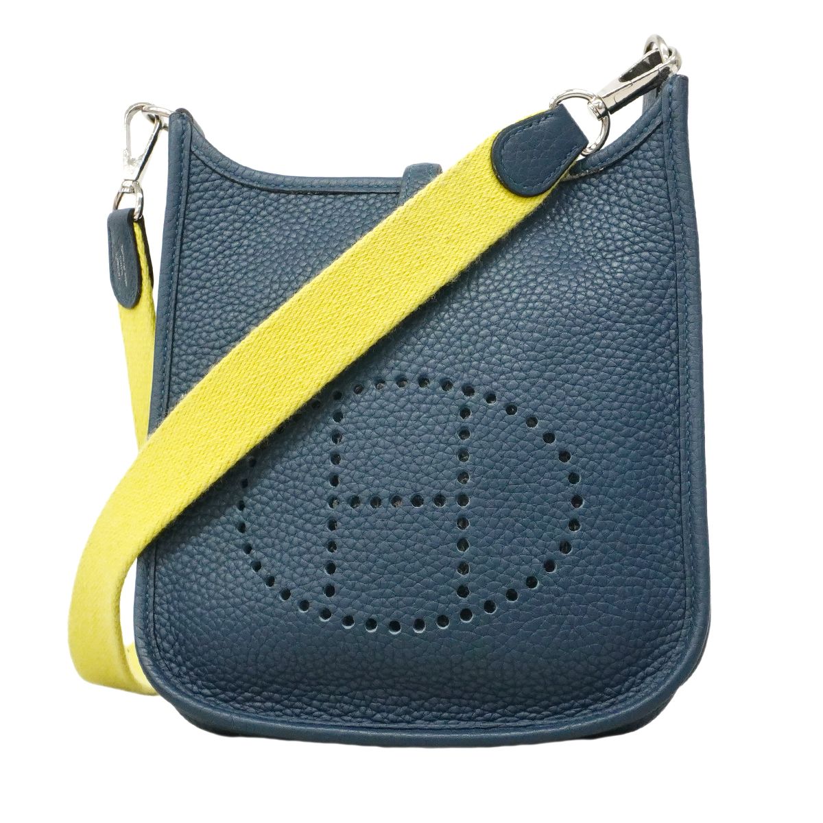 【6fd5776】エルメス ショルダーバッグ エヴリンTPM トリヨンクレマンス コルヴェール シルバー金具 A刻印【中古】レディース