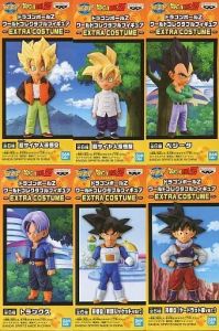 フィギュア 全6種セット 「ドラゴンボールZ」 ワールドコレクタブルフィギュア～EXTRA COSTUME～【10日以内発送】