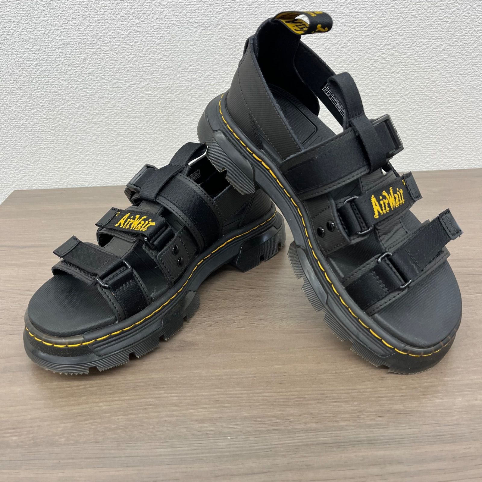 (s) 美品 Dr.Martens ドクターマーチン AirWair サンダル ブラック EU39 25cm 厚底 スポーツ サンダル /8259