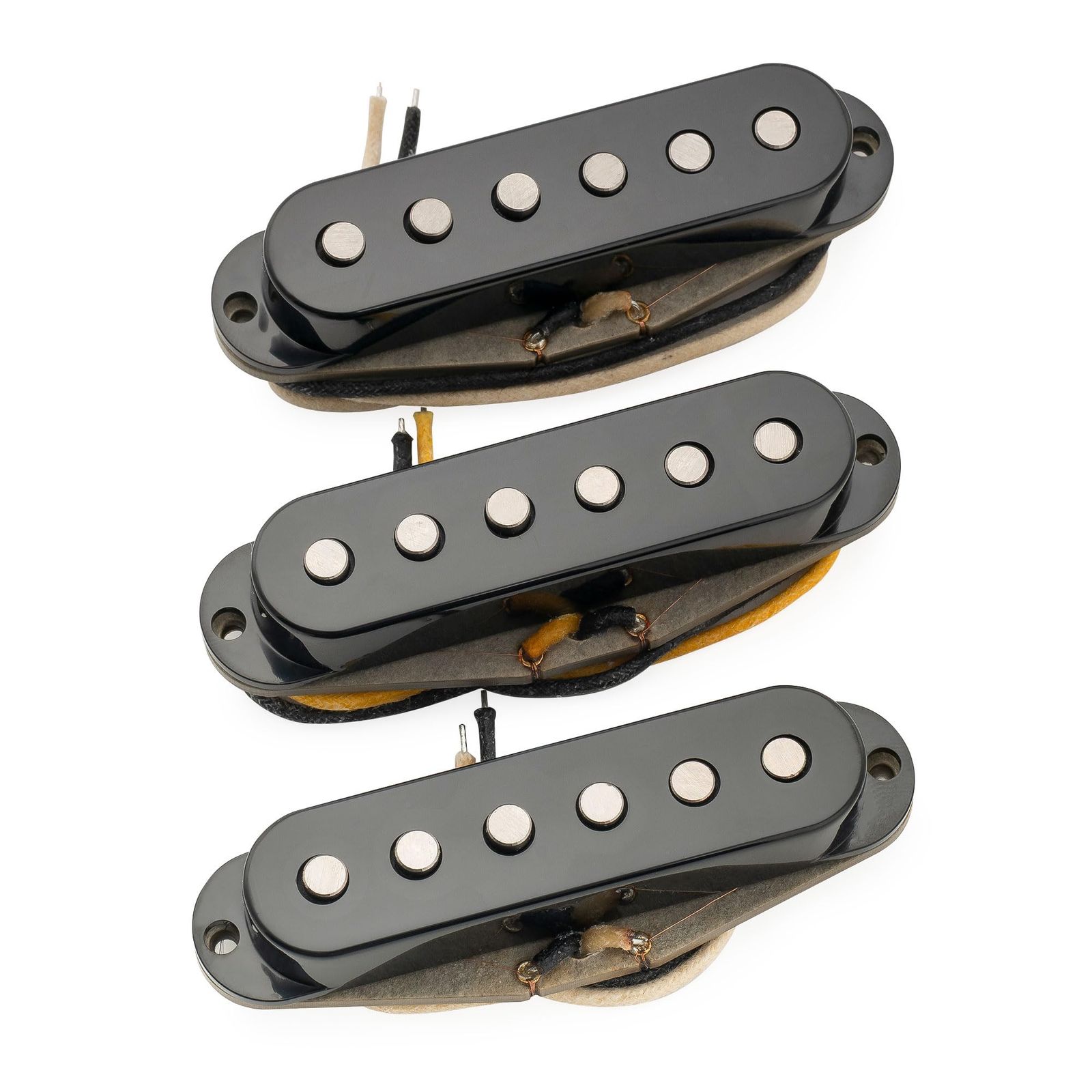 新品 The Revival Pickups RPS6 Jimi Hendrix ヴィンテージ アルニコ5 シングルコイルピックアップ ネックミドルブリッジPUセット Stratストラトエレキギター用 ブラック