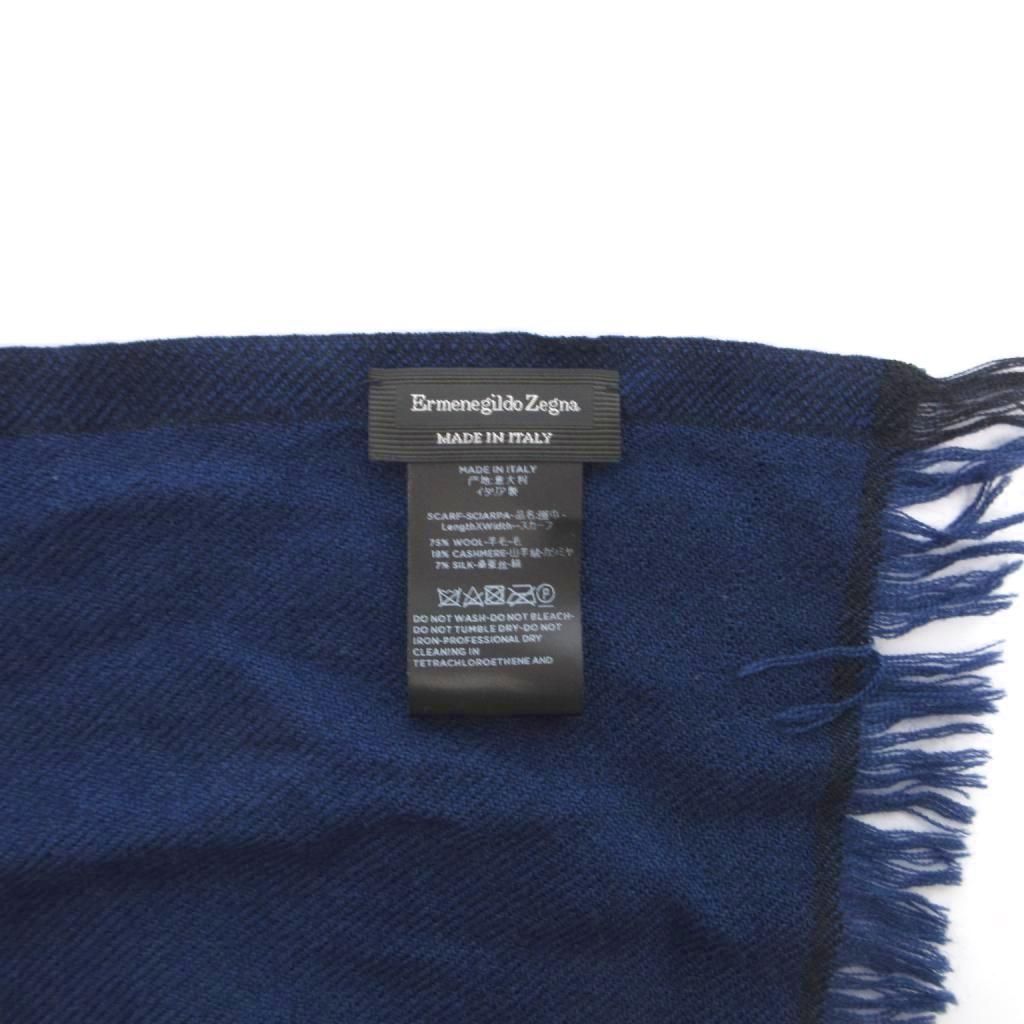 エルメネジルドゼニア Ermenegildo Zegna マフラー フリンジ カシシル