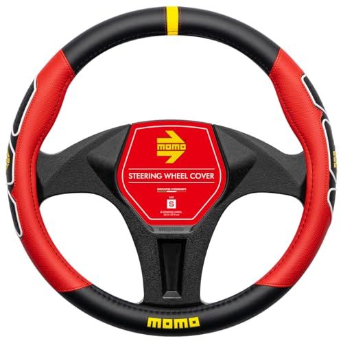 MOMO モモ FUN ファン ハンドルカバー ステアリングカバー ITALY イタリア ミラノ Sサイズ レッドt 7be84a2b