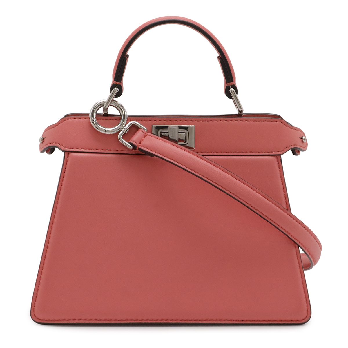 FENDI フェンディ ピーカブー ISeeU アイシーユー プチ ハンドバッグ ミニバッグ 2WAY ショルダーバッグ パディングナッパレザー ピンク 8BN335