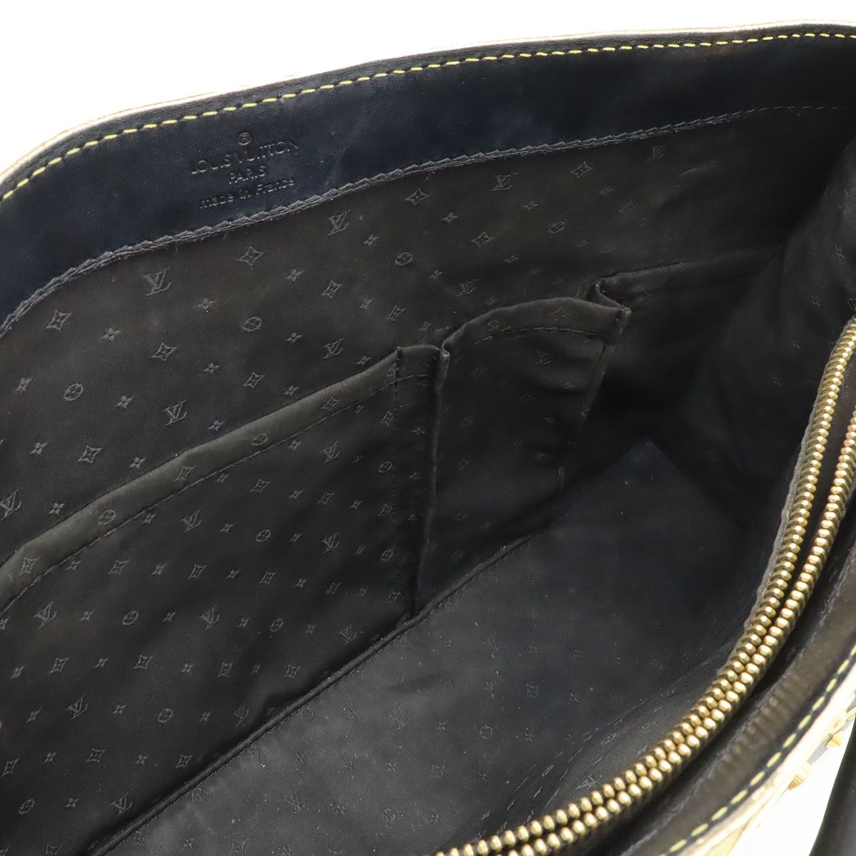 LOUIS VUITTON ルイ ヴィトン スハリ ファビュロー トートバッグ ハンドバッグ スタッズ レザー ノワール 黒 ブラック M91812｜詳細画像