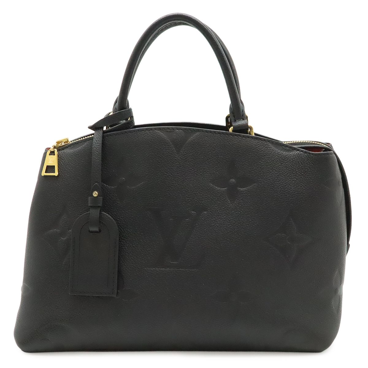 LOUIS VUITTON ルイ ヴィトン モノグラムアンプラント プティ パレ ハンドバッグ ノワール 黒 ブラック ショルダーストラップ カデナ欠品 M58916