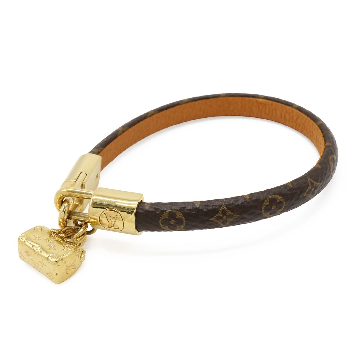 LOUIS VUITTON ルイ ヴィトン モノグラム ブレスレット スピーディー バッグモチーフ ゴールド金具 M8031E